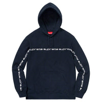 Supreme Text Stripe Hooded Sweatshirt SP-FW18SW43-NY