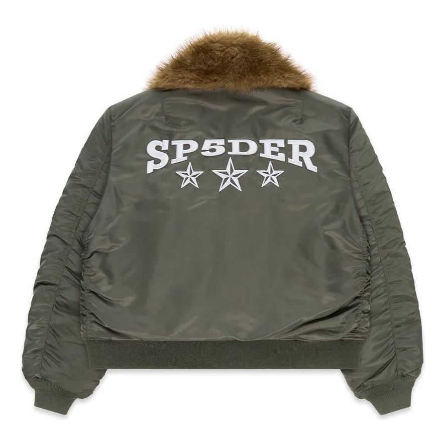 SP5DER Flight Jacket 'Army Green' JA002FW25AGR