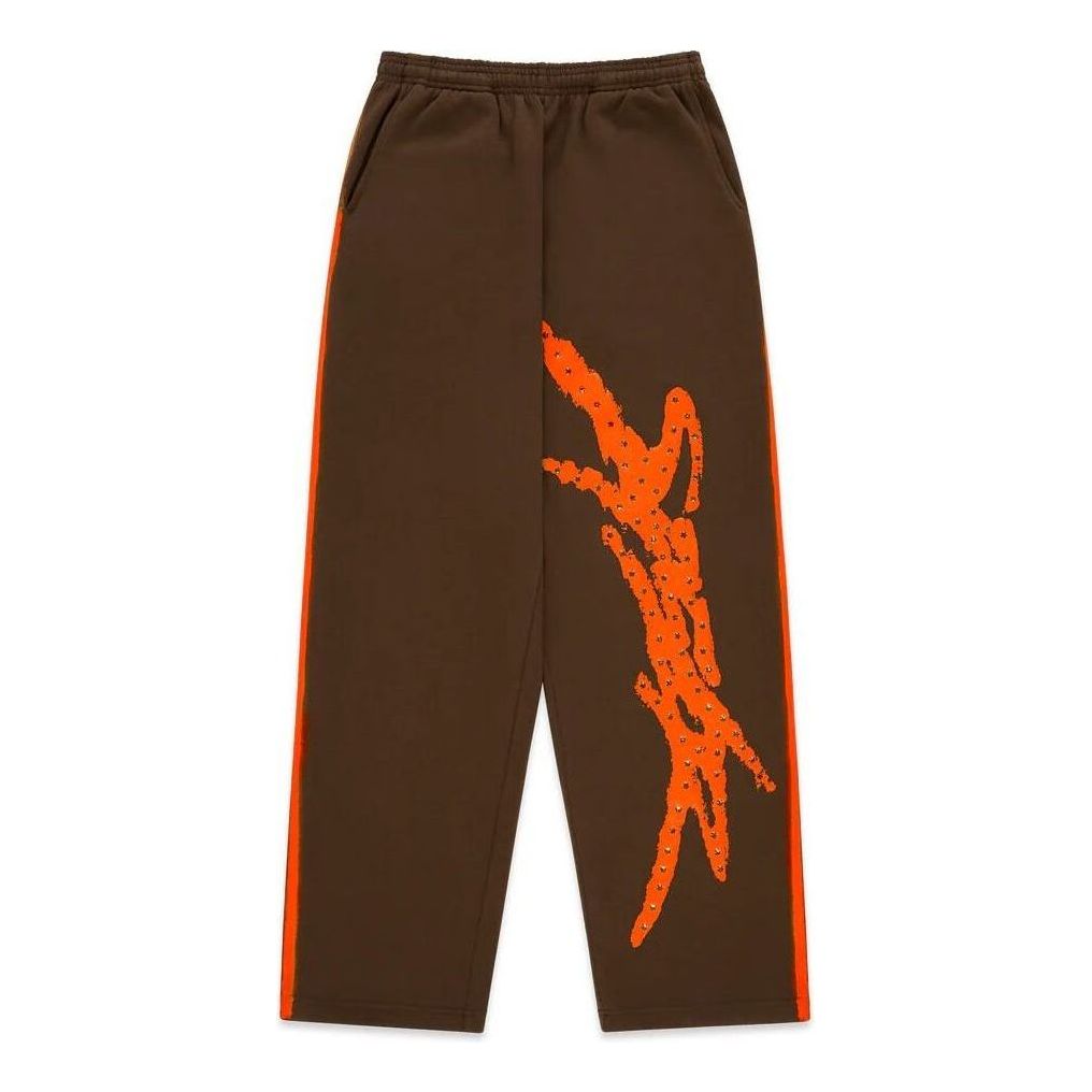 SP5DER Screaming Eagle Sweatpant 'Brown' SB021FW25BRN