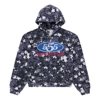 SP5DER R5cing Zip Hoodie 'Blue Camo' ST023SS26CMB