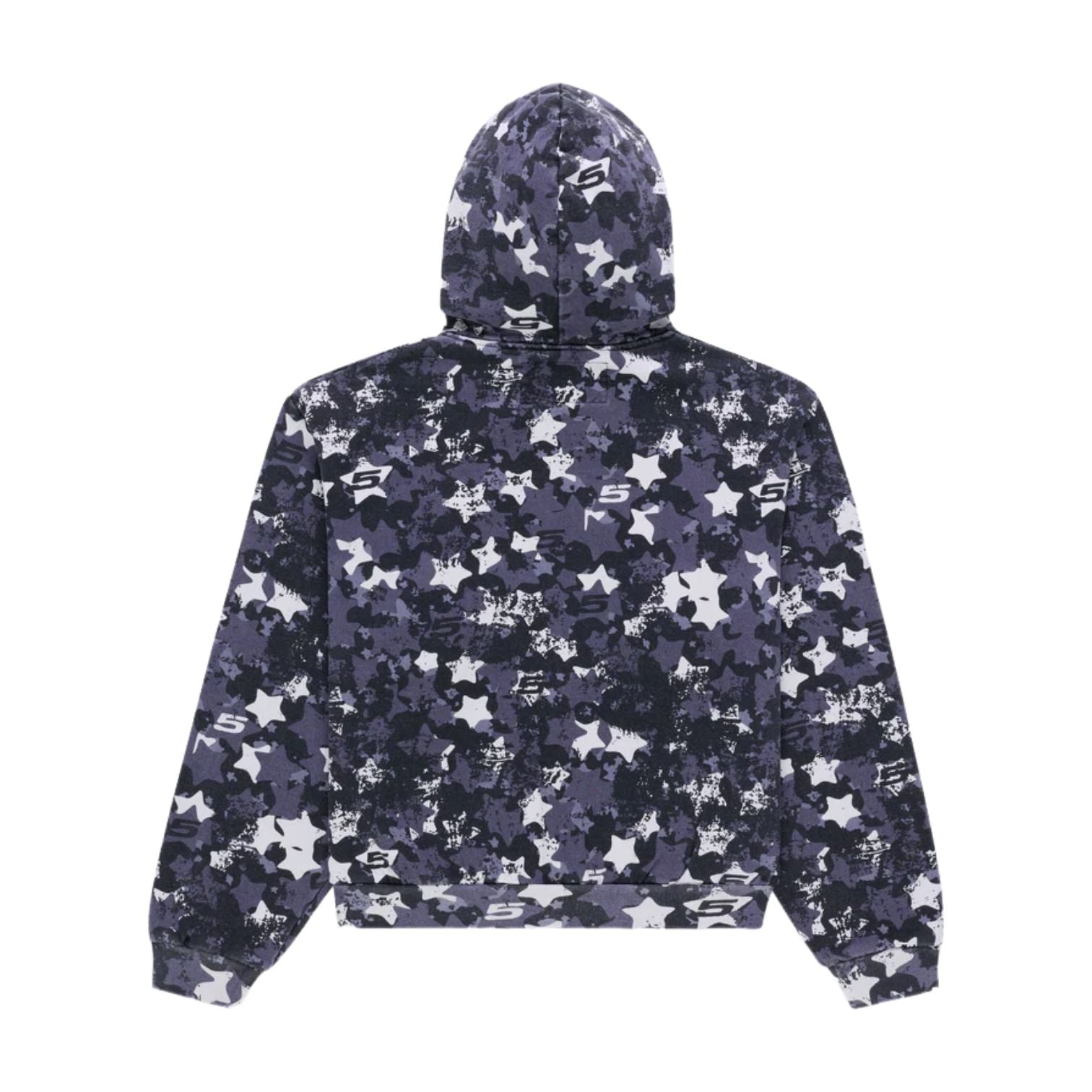SP5DER R5cing Zip Hoodie 'Blue Camo' ST023SS26CMB