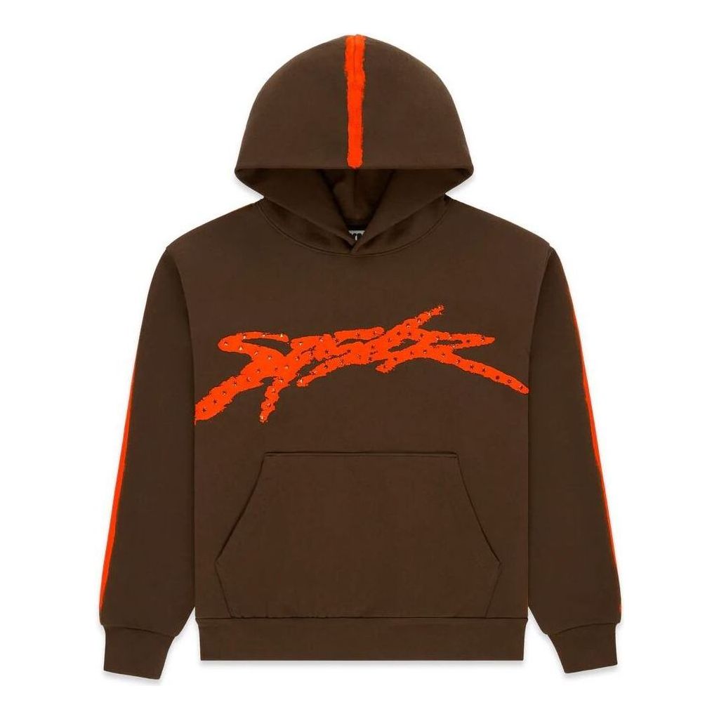 SP5DER Screaming Eagle Hoodie 'Brown' ST030FW25BRN