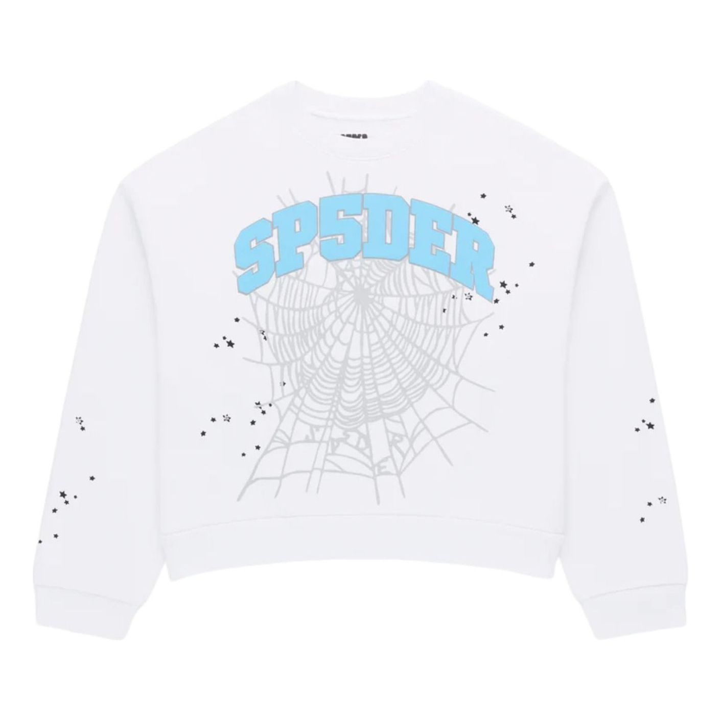 SP5DER Varsity Web Crewneck 'White' ST031SS26WHT