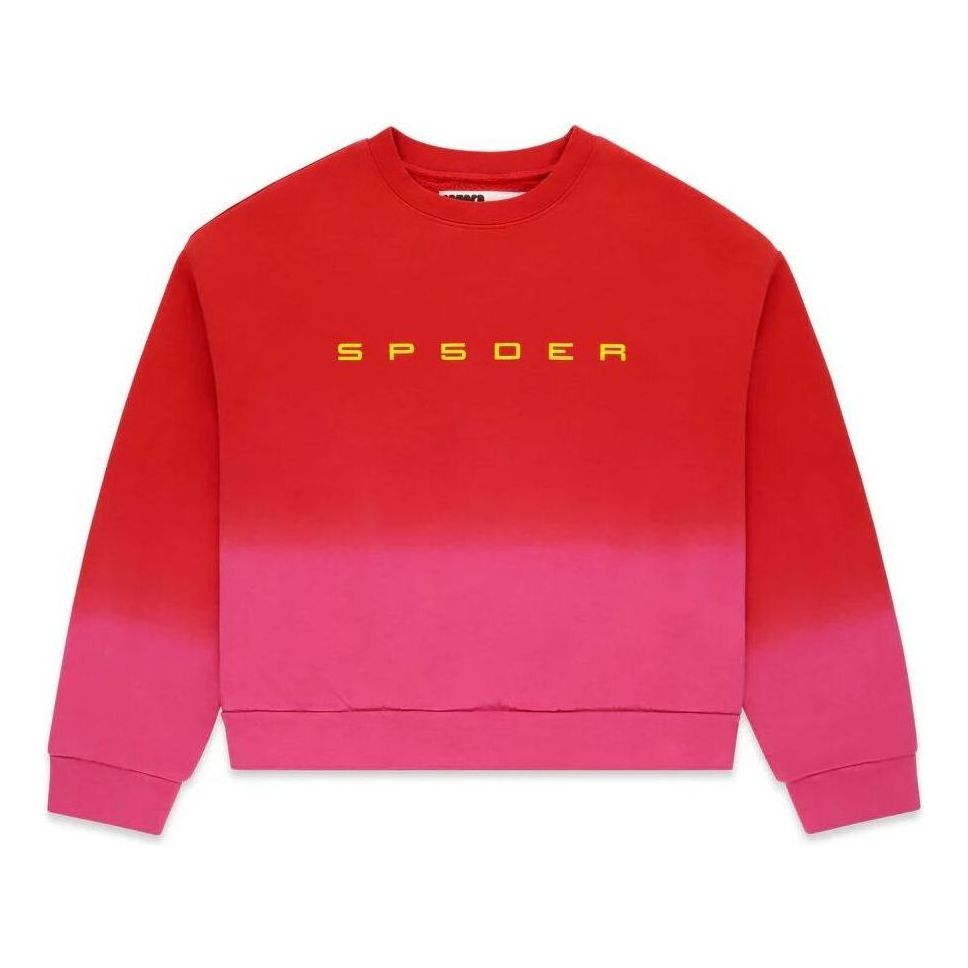 SP5DER Gradient Crewneck 'Red' ST032FW25RED