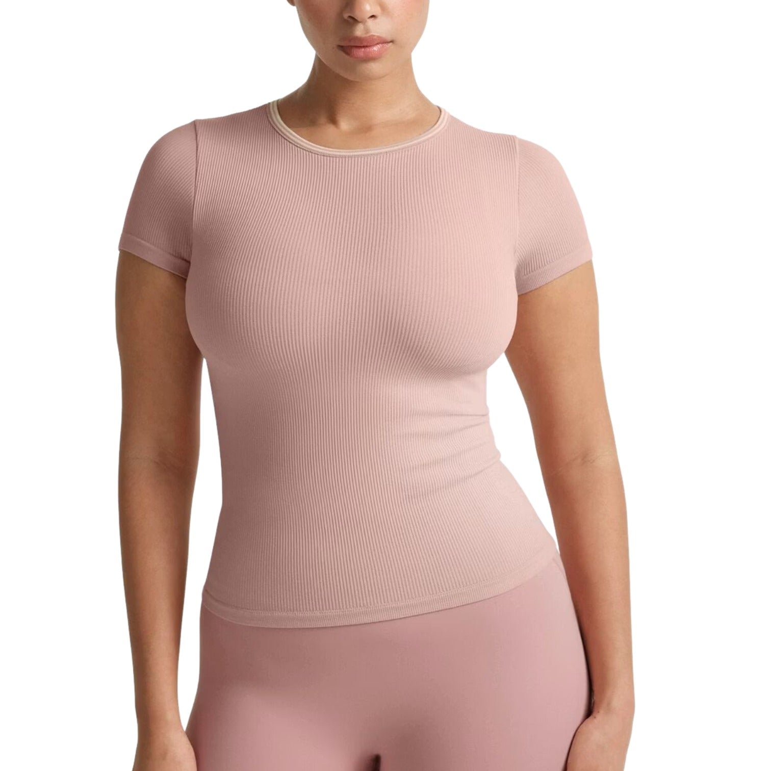 (WMNS) Nike x SKIMS Ribbed Seamless Baby T-Shirt 'Himalayan' SSSSL9718W-HEC
