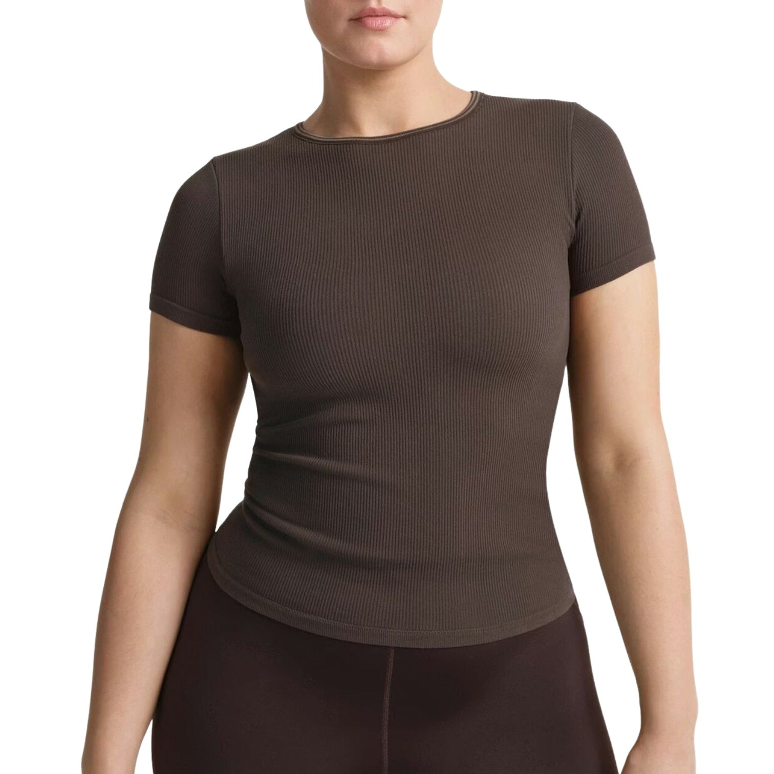 (WMNS) Nike x SKIMS Ribbed Seamless Baby T-Shirt 'Phoenix' SSSSL9718W-PHR