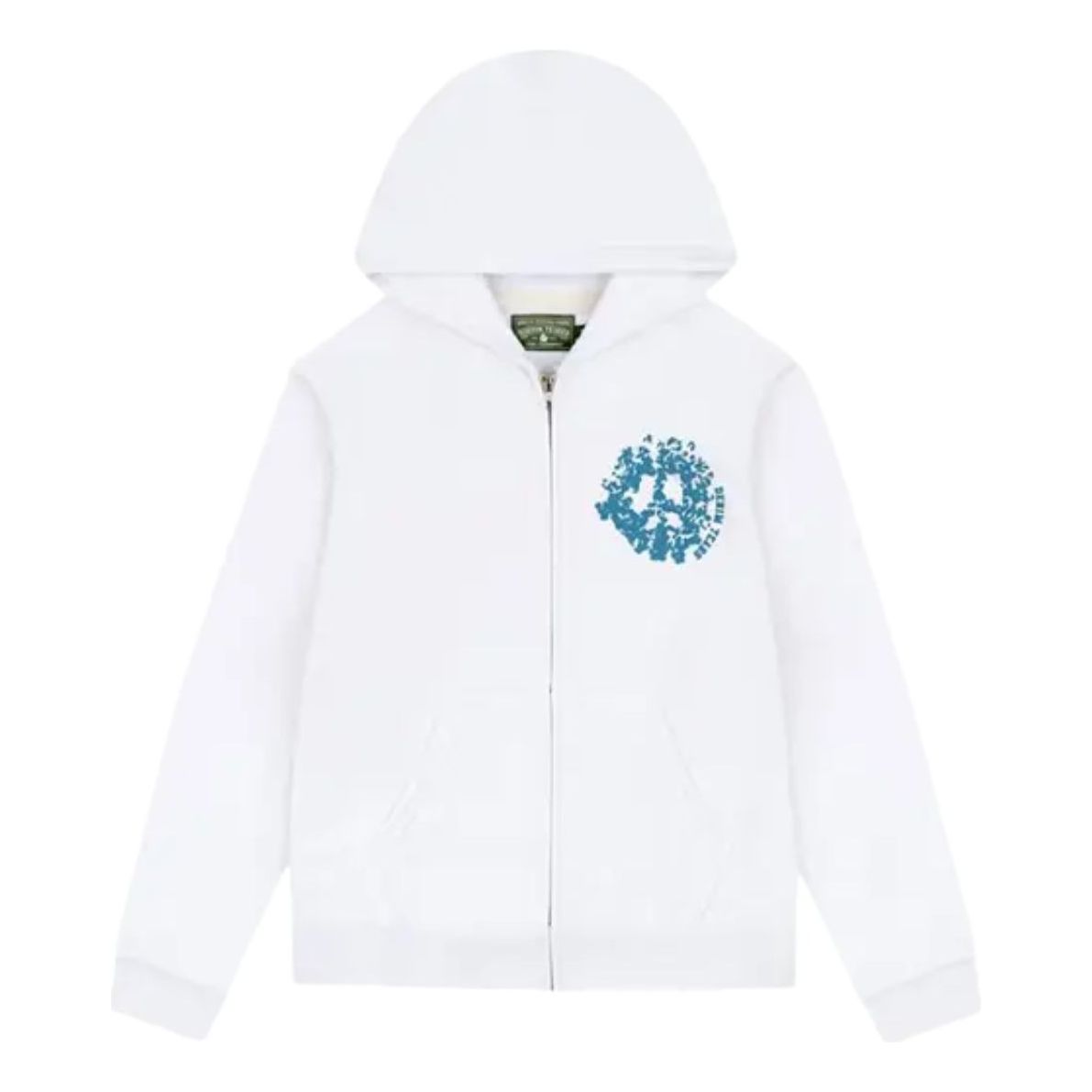 Denim Tears Denim University Zip Hoodie 'White' SS24TZH014