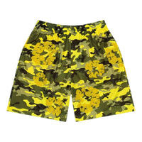 Denim Tears Camo Cotton Wreath Mesh Shorts 'Yellow' SS25BRA10631954