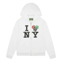Denim Tears Cee-Lo NY Zip Hoodie 'White' SS25TZH0012