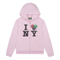 Denim Tears Cee-Lo NY Zip Hoodie 'Pink' SS25TZH0013