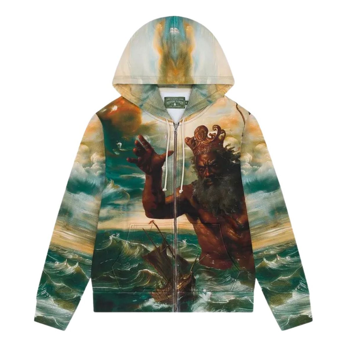 Denim Tears Poseidon's Revenge Zip Up Hoodie 'Multicolor' SS25TZH0021