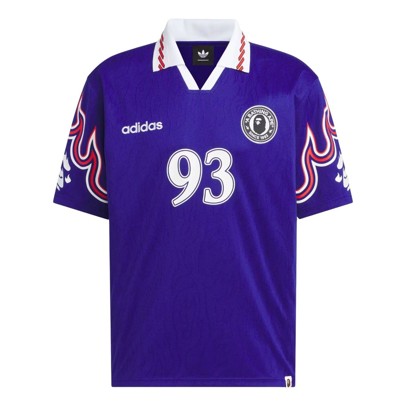 adidas x Bape SSL Flame Jersey 'Japan Blue' KF4914