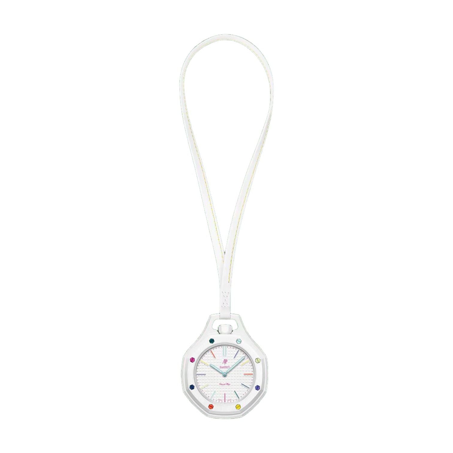 Swatch X Audemars Piguet Bioceramic Royal Pop 'Huit Blanc' SSX03W100N