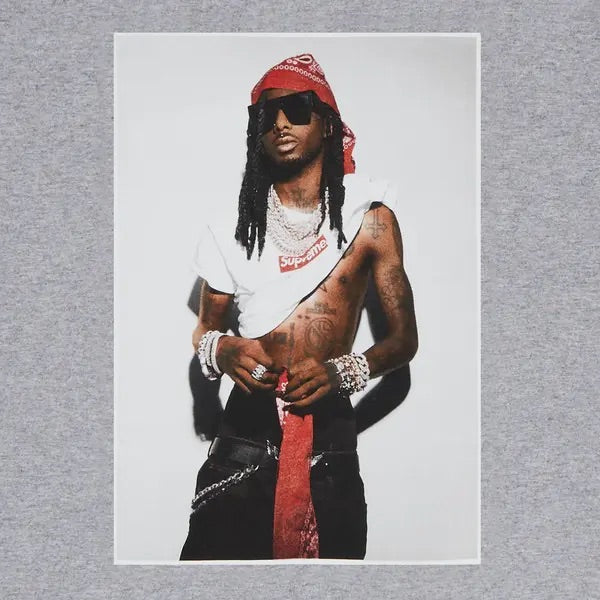 Supreme Playboi Carti Tee 'Heather Grey' SUP-FW25-006-GREY
