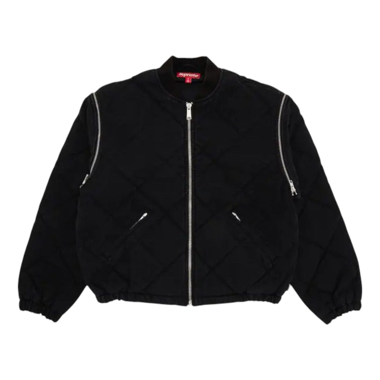 Supreme Zip-Off Sleeve Quilted Bomber Jacket 'Black' SUP-FW25-068-BLACK