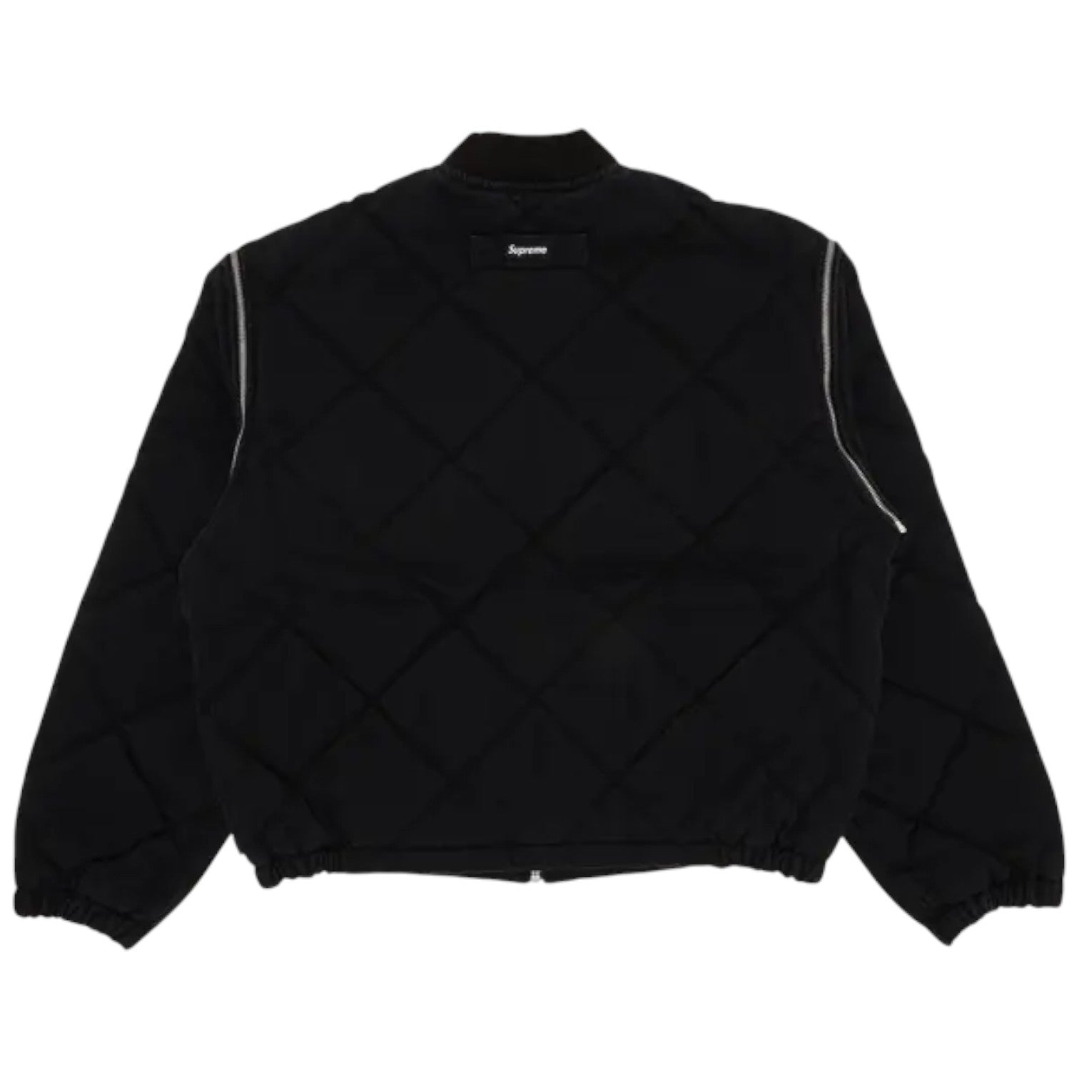 Supreme Zip-Off Sleeve Quilted Bomber Jacket 'Black' SUP-FW25-068-BLACK