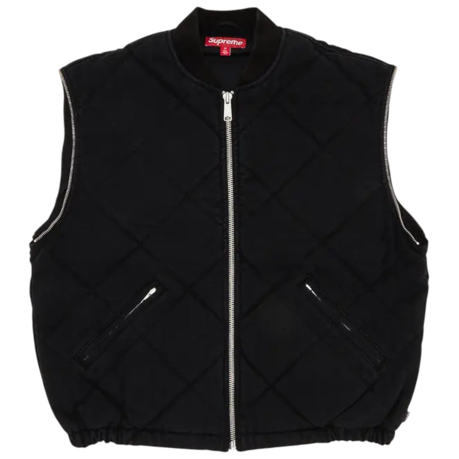 Supreme Zip-Off Sleeve Quilted Bomber Jacket 'Black' SUP-FW25-068-BLACK