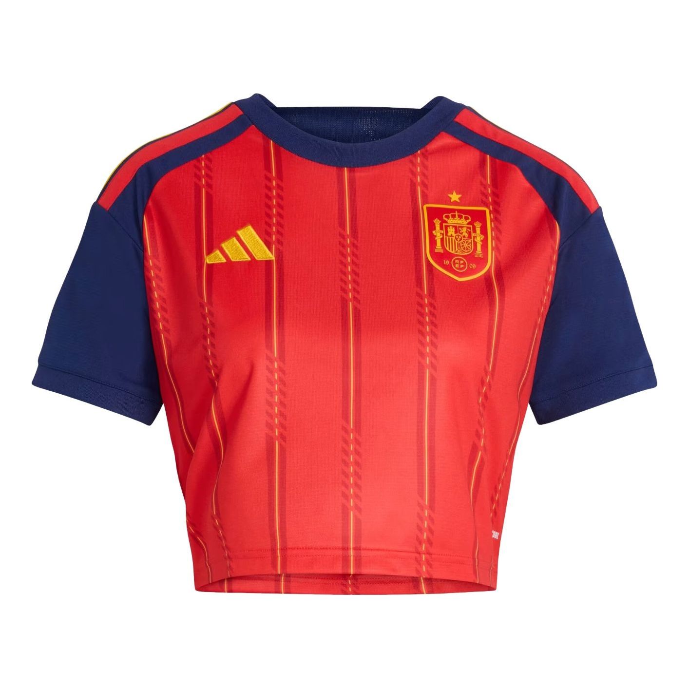 (WMNS) adidas Spain 26 Home Cropped Jersey 'Vivid Red' KE8079