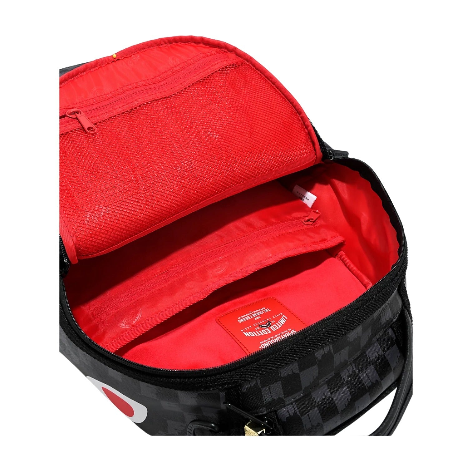 Sprayground Drip Check Shark Backpack 'Black' W1035708
