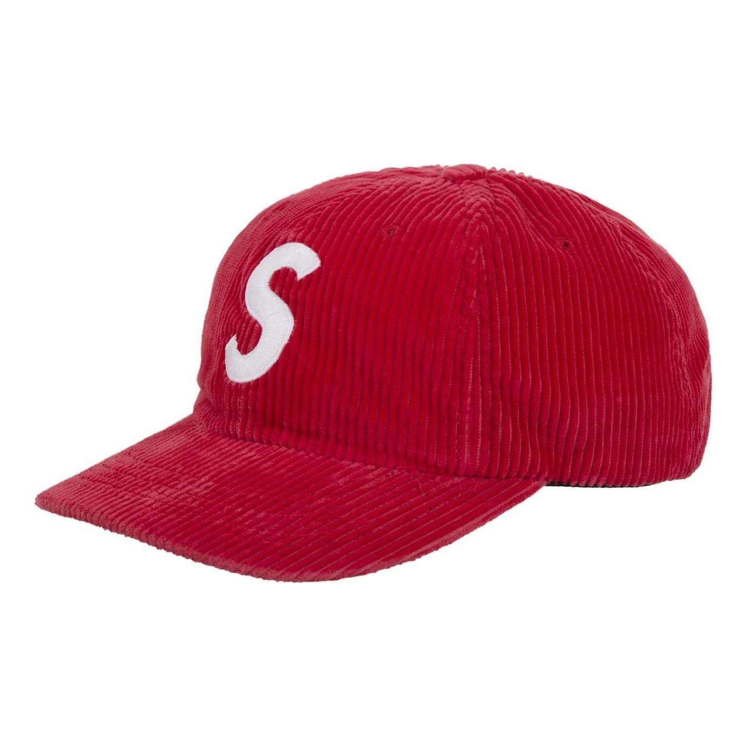 Supreme Corduroy S Logo 6-Panel Hat FW24 'Bright Red' SUP-FW24-2199-BR