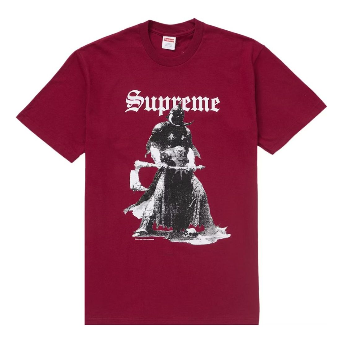 Supreme x Frank Frazetta Destruction T-Shirt FW24 'Burgundy' SUP-FW24-262-BY