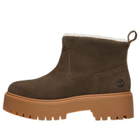(WMNS) Timberland Stone Street Warm-Lined Platform 'Dark Brown Full Grain' TB0A283GW011