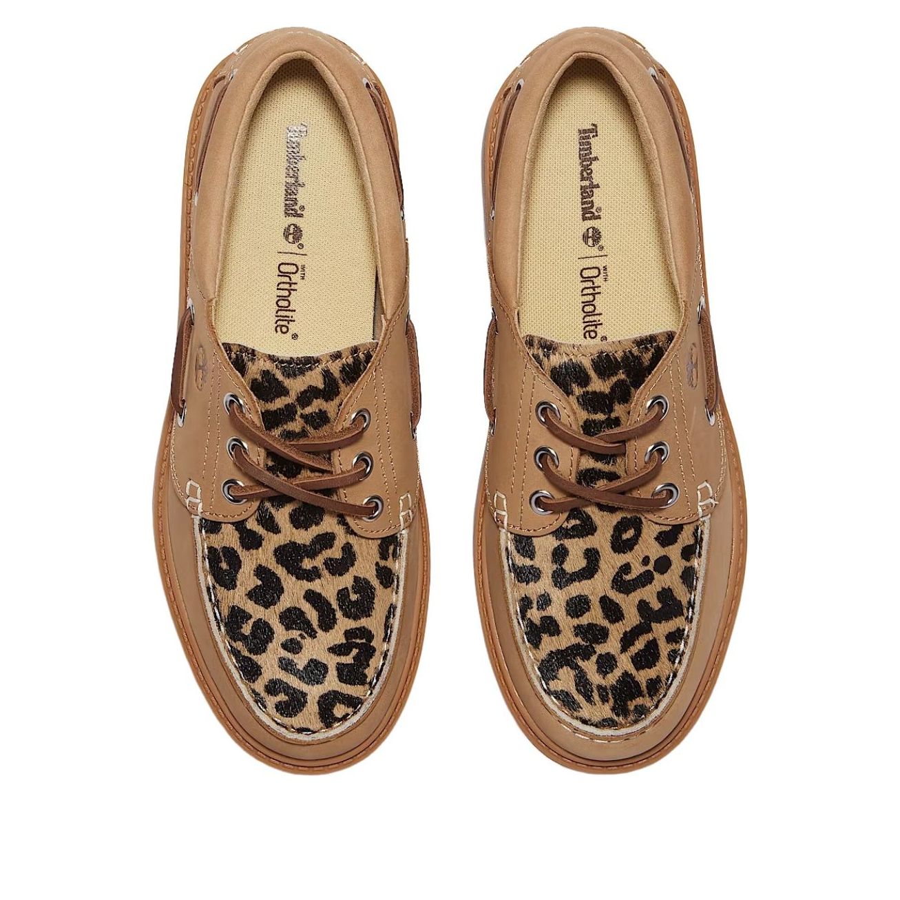 (WMNS) Timberland Stone Street Boat Platform 'Beige Leopard' TB0A2GVFEN31