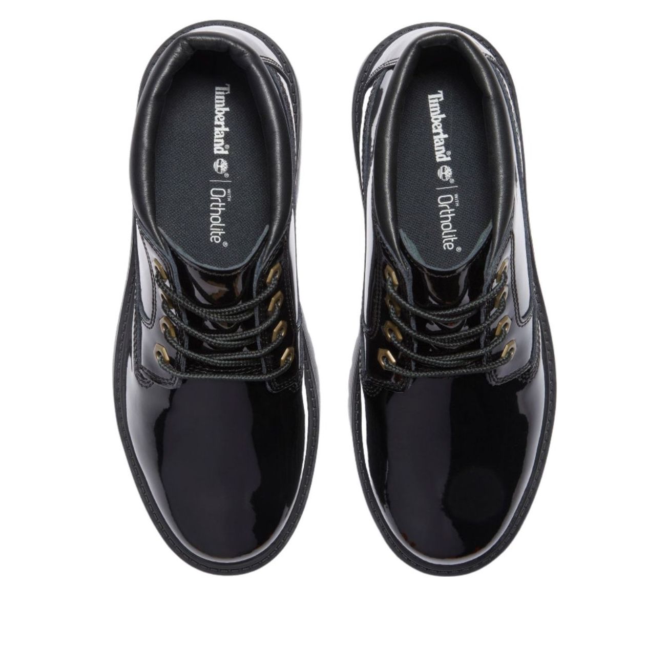 (WMNS) Timberland Stone Street Waterproof Platform Boot 'Black Patent Leather' TB0A2HA9EL61