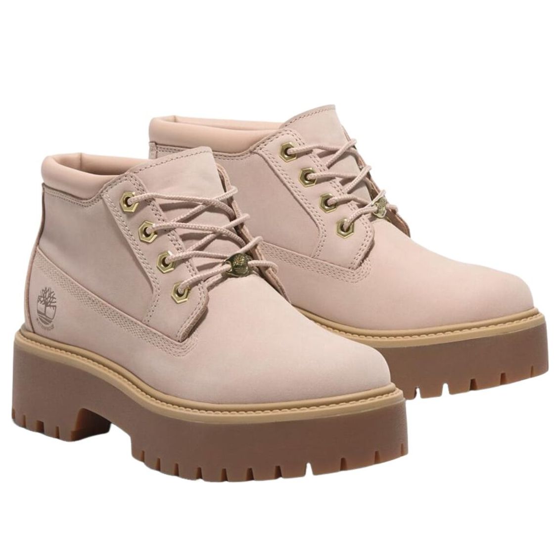 (WMNS) Timberland Stone Street Mid Lace-Up Waterproof 'Light Beige' TB0A2HA9EN71