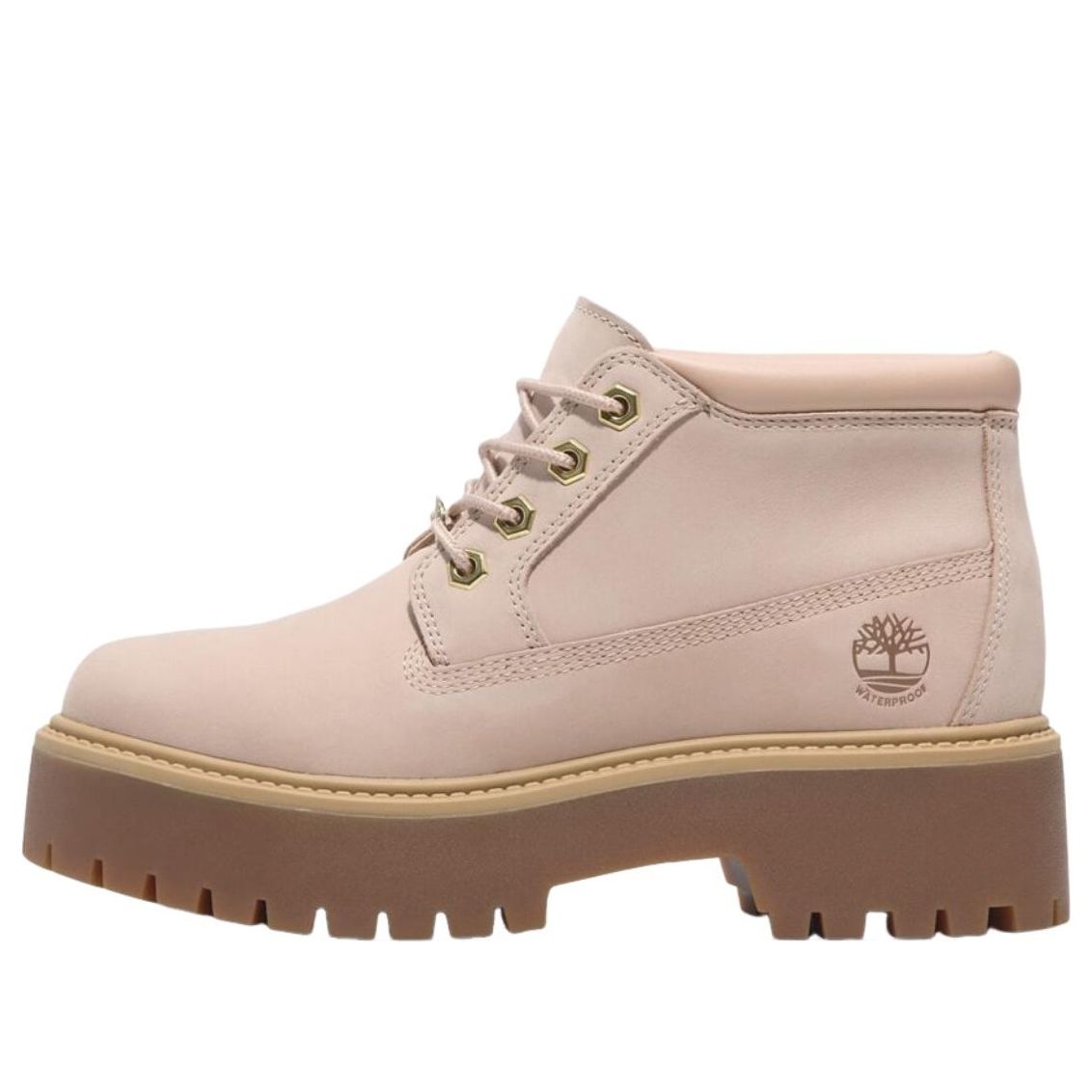 (WMNS) Timberland Stone Street Mid Lace-Up Waterproof 'Light Beige' TB0A2HA9EN71