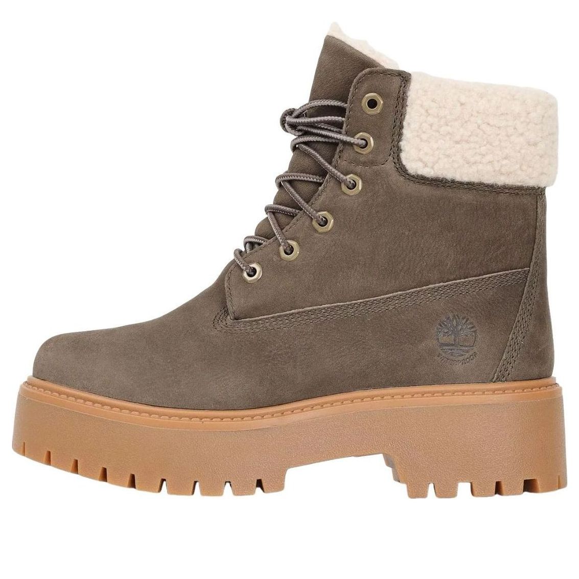 (WMNS) Timberland Stone Street Platform Boots 'Taupe' TB0A2PU6W011
