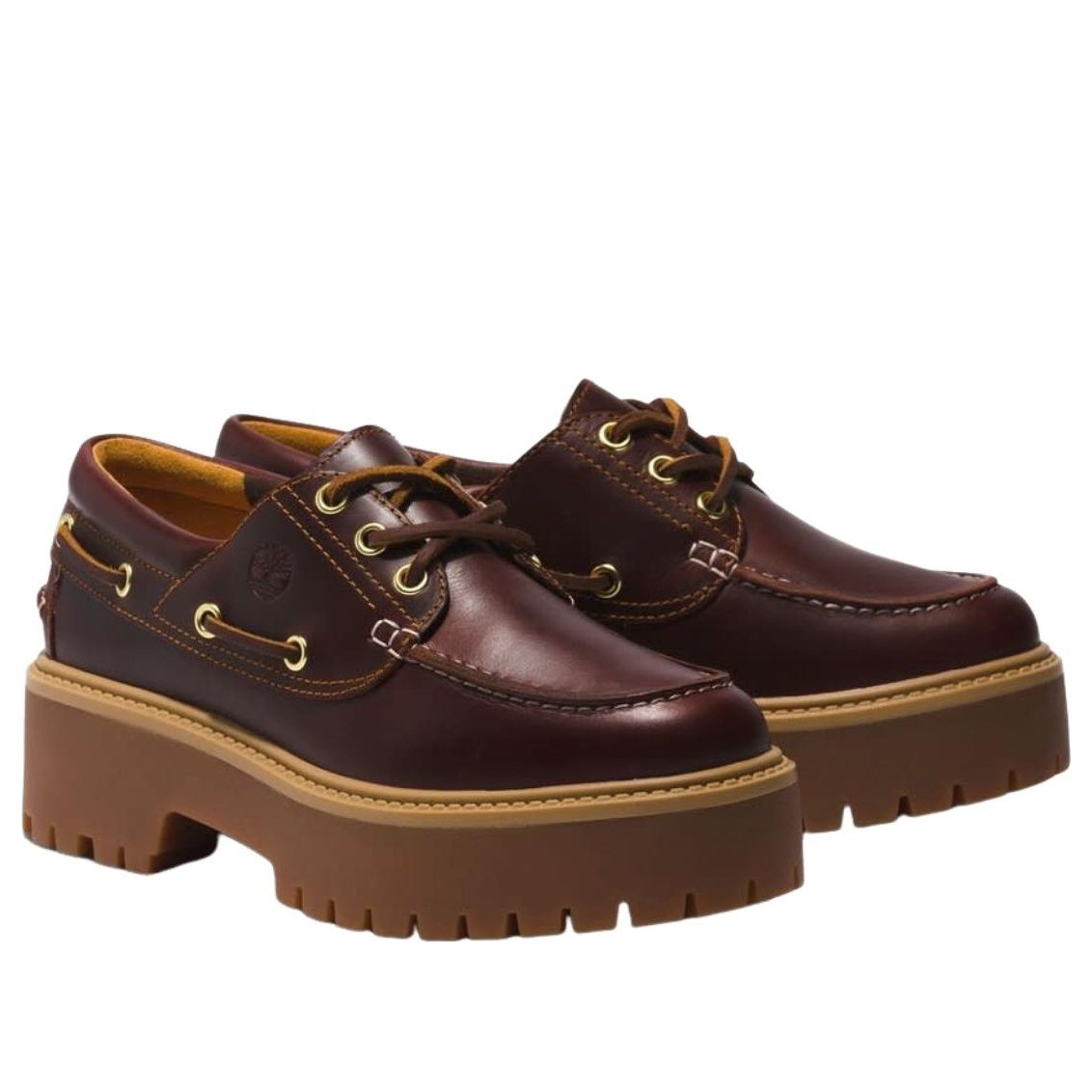 (WMNS) Timberland Stone Street Boat Platform 'Burnt Oak' TB0A2QDMD571