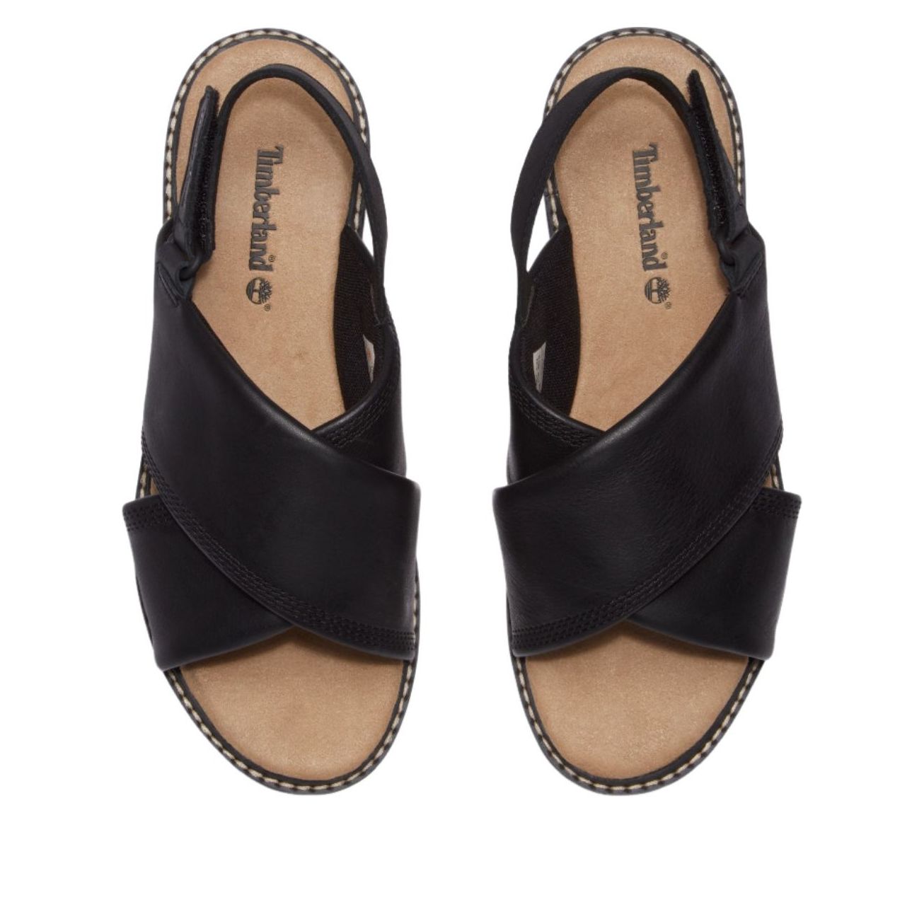 (WMNS) Timberland Safari Dawn Backstrap Sandal 'Black Full Grain' TB0A415JW021