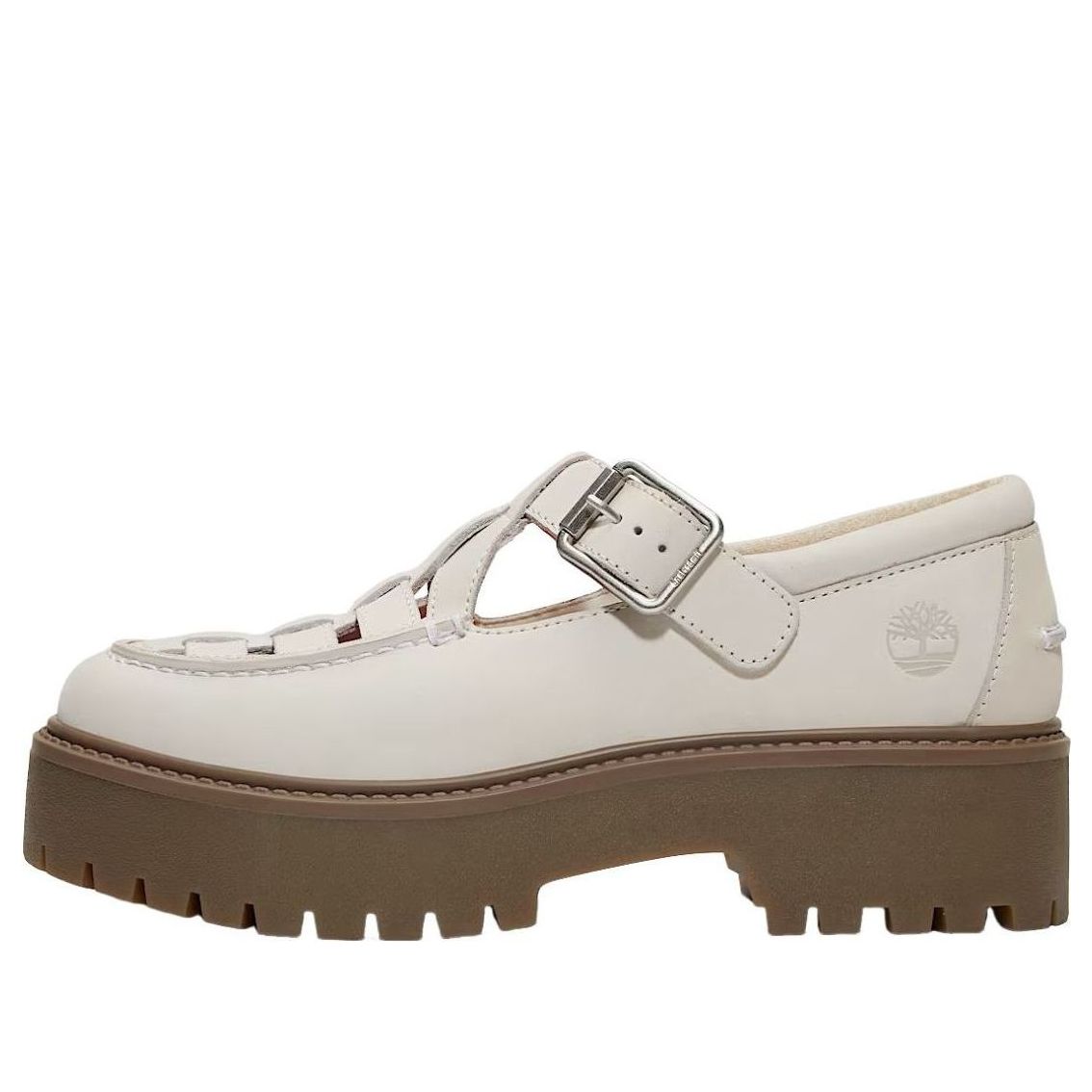 (WMNS) Timberland Stone Street Platform Buckle 'Beige Natural Nubuck' TB0A4188EX41