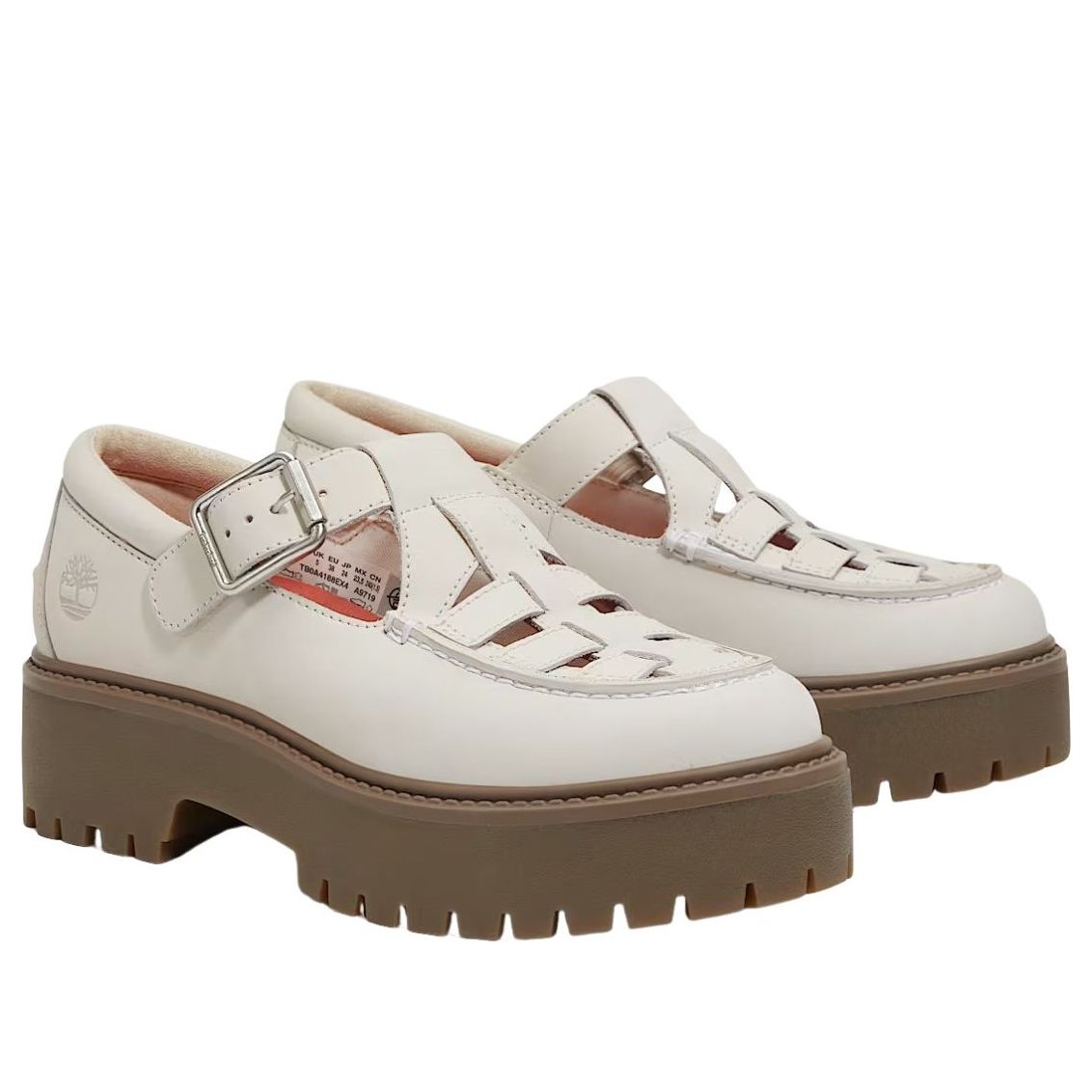 (WMNS) Timberland Stone Street Platform Buckle 'Beige Natural Nubuck' TB0A4188EX41