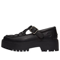 (WMNS) Timberland Stone Street Platform Buckle 'Black Full Grain' TB0A4188W021