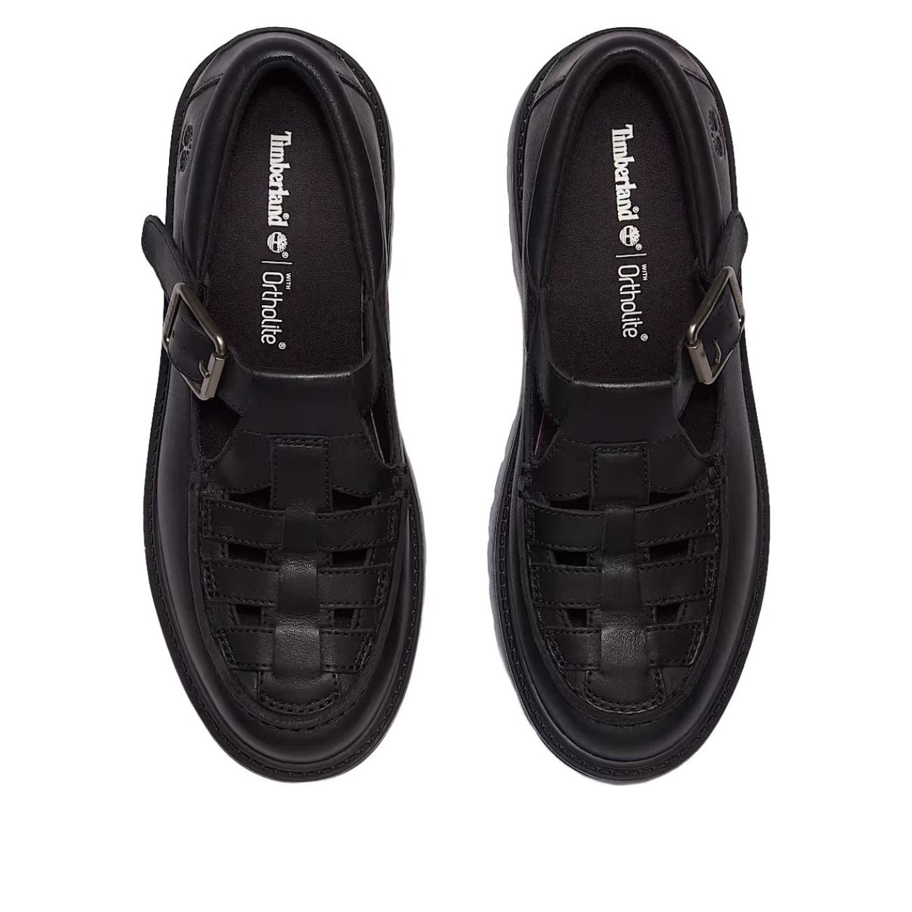 (WMNS) Timberland Stone Street Platform Buckle 'Black Full Grain' TB0A4188W021