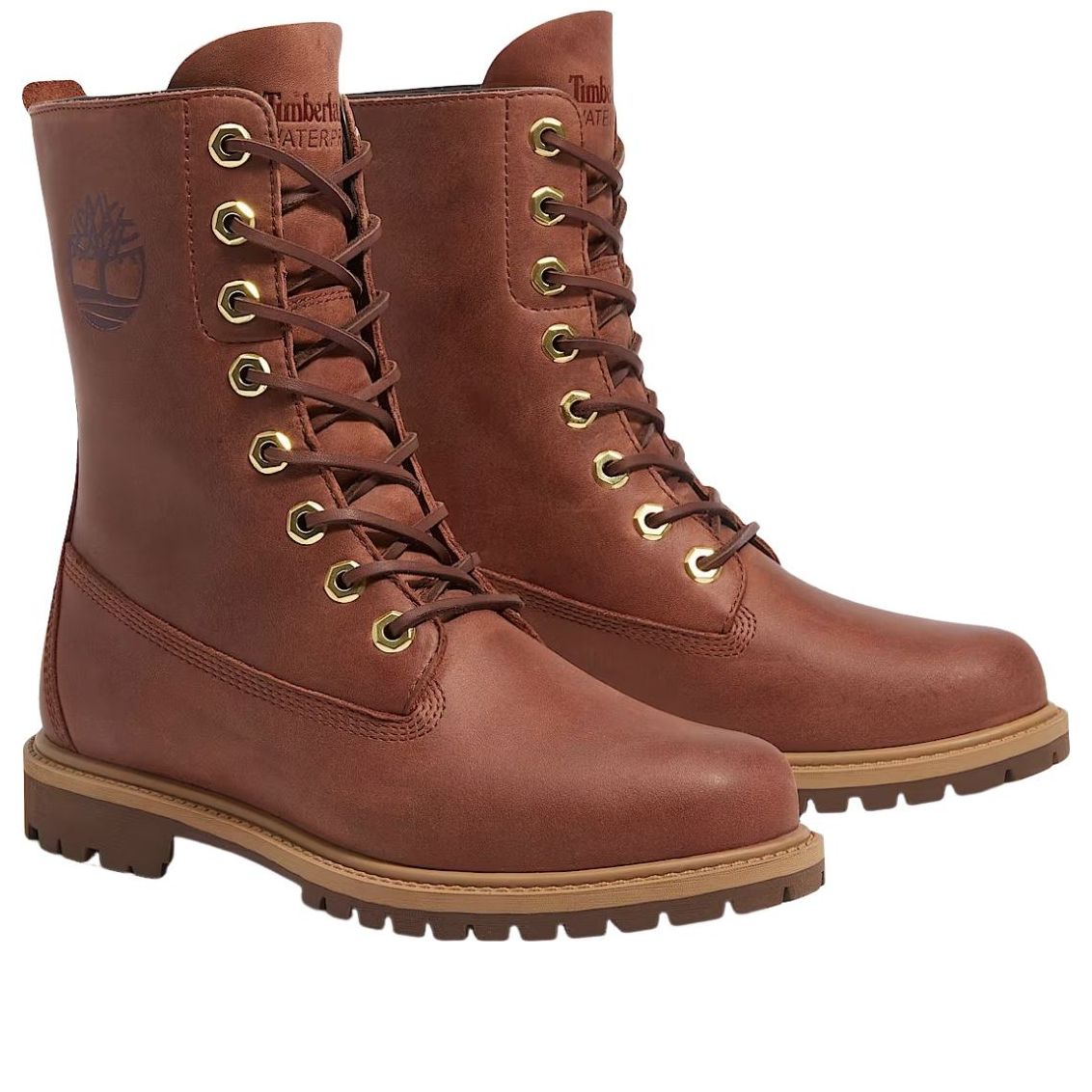 (WMNS) Timberland Premium 8 Inch Lace Up 'Brown' TB0A43MXEM41