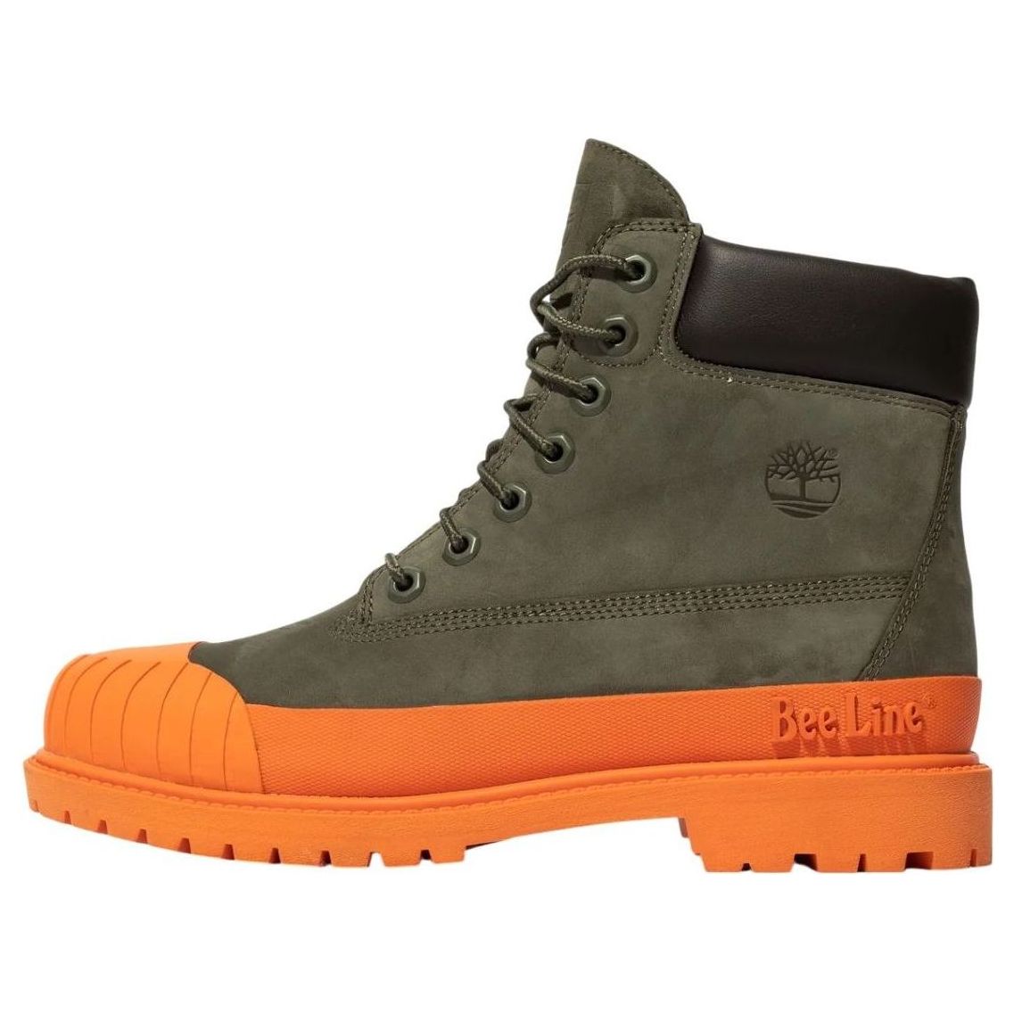 (WMNS) Timberland x Bee Line 6 Inch Boot Premium Rubber Toe WP 'Dark Green Orange' TB0A5PRXA58
