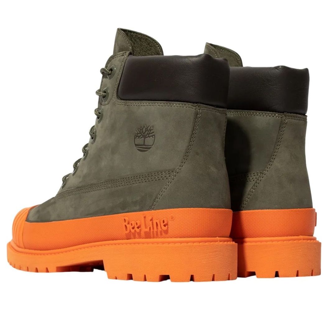 (WMNS) Timberland x Bee Line 6 Inch Boot Premium Rubber Toe WP 'Dark Green Orange' TB0A5PRXA58