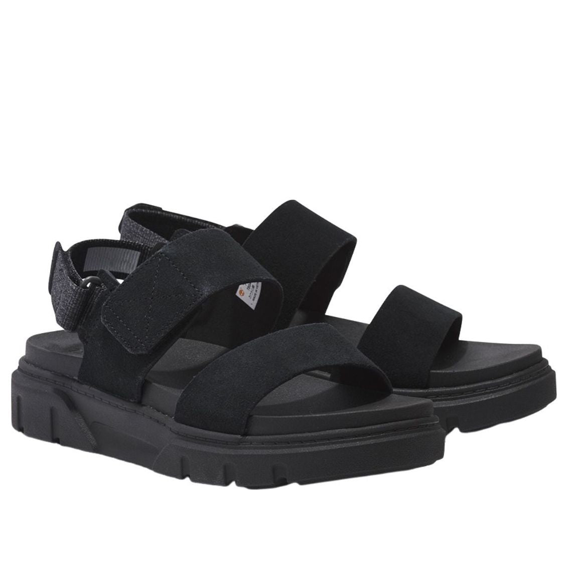 (WMNS) Timberland Greyfield 2 Back Strap Sandals 'Black Suede' TB0A61N4EK41