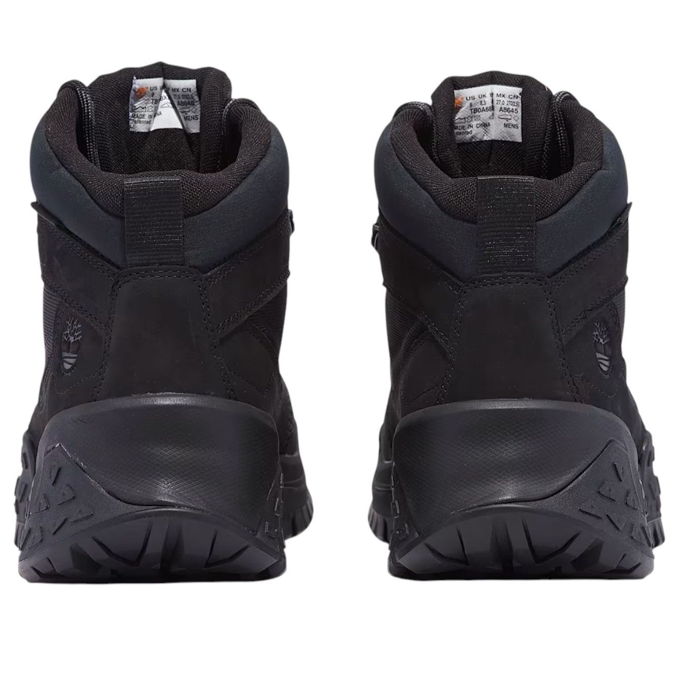 Timberland Motion Scramble Mid Lace-Up Waterproof Hiker 'Black Nubuck' TB0A68XRW05