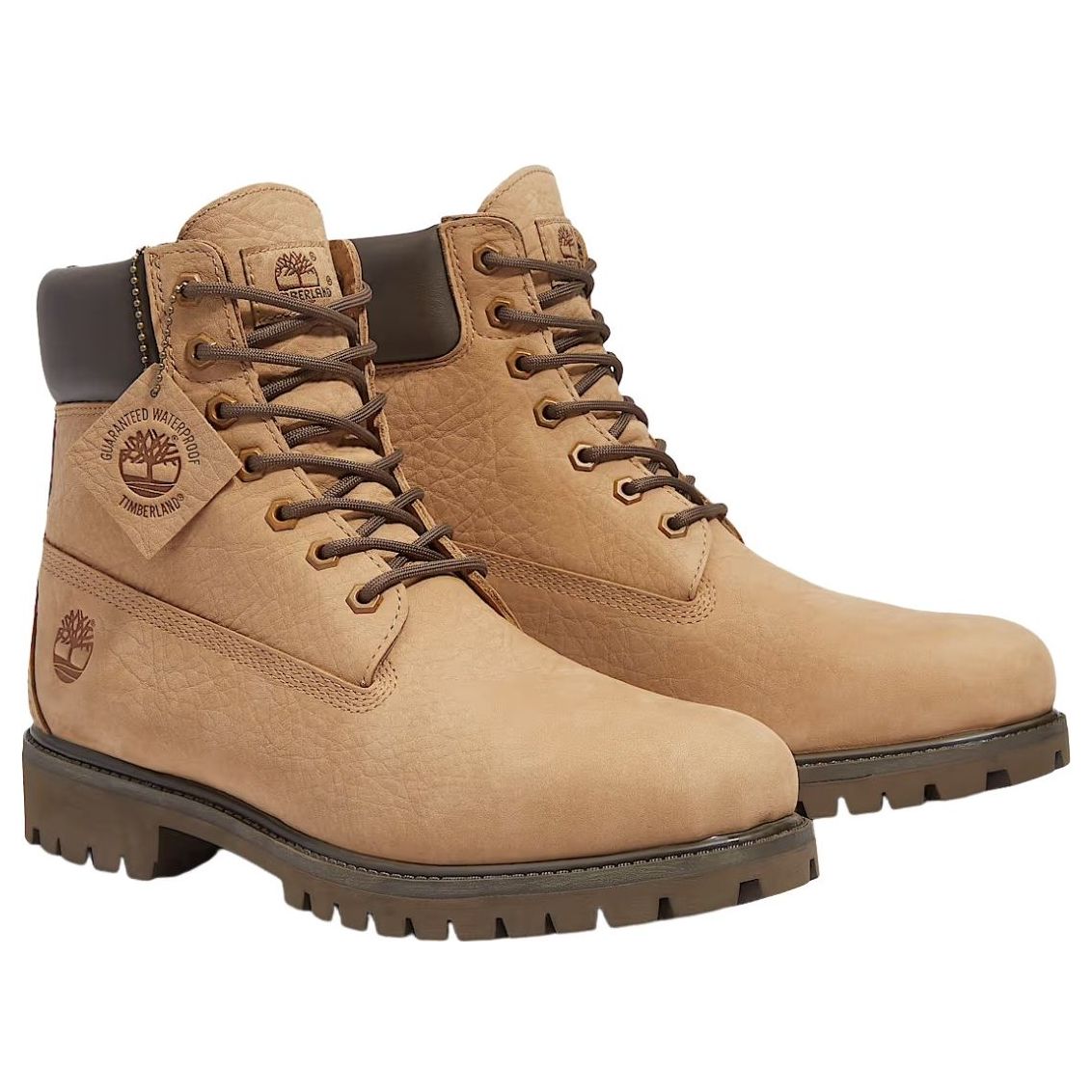 Timberland Premium 6 Inch Waterproof 'Beige Nubuck Dark Brown' TB0A6G1RAFH1