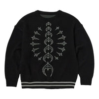 Thug Club TC Bone Knit Sweater 'Black White' TC25KN2001