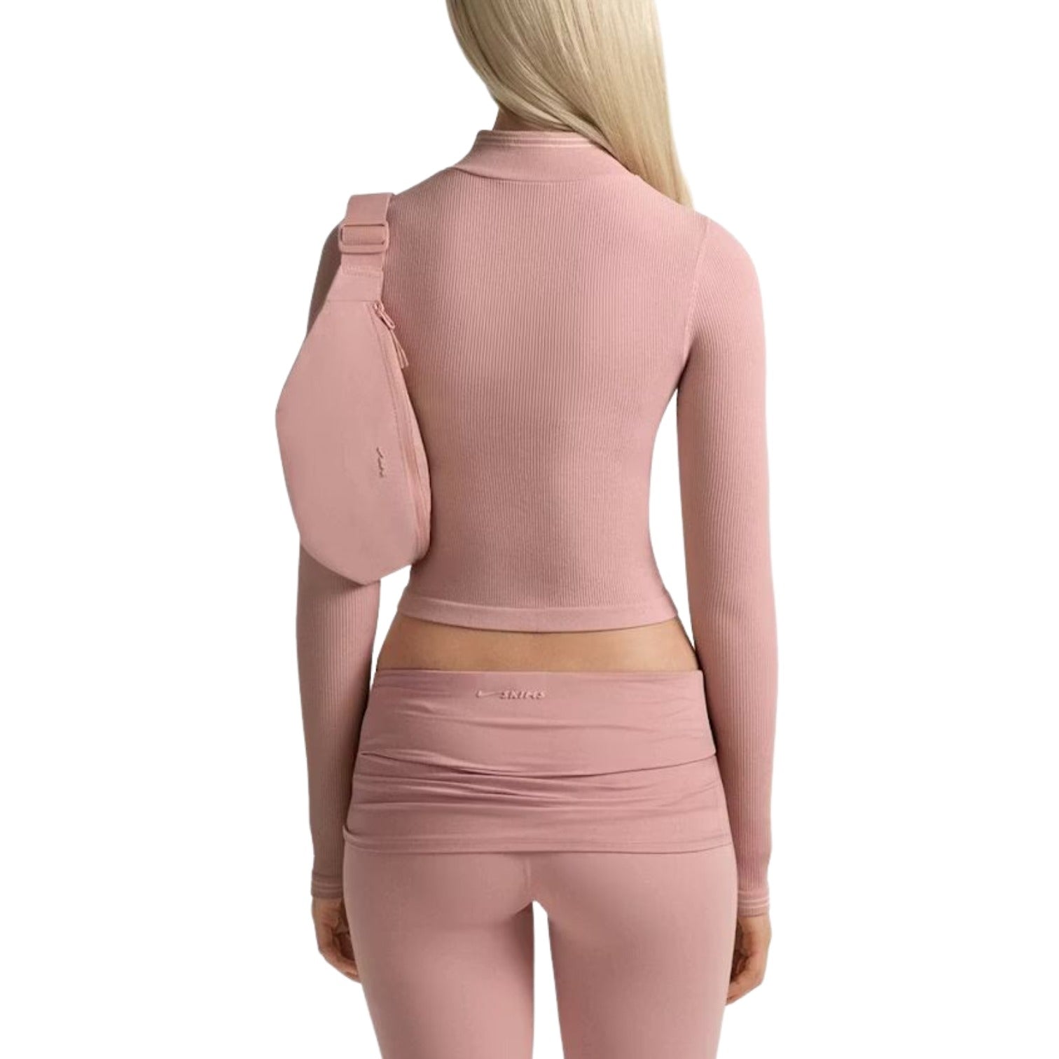 (WMNS) Nike x SKIMS Ribbed Seamless Zip Up Crop Jacket 'Himalayan' TPLSL11145W-HEC