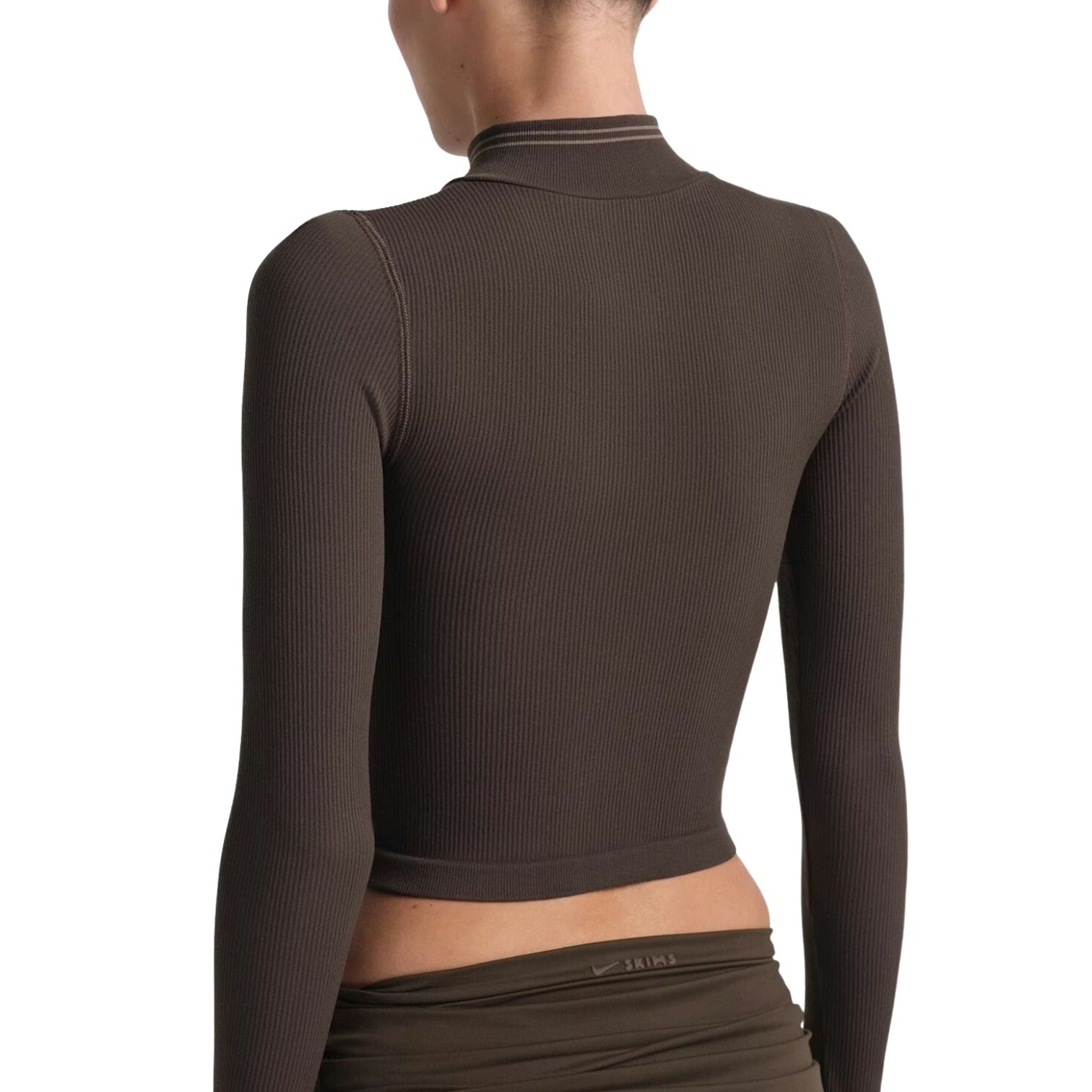 (WMNS) Nike x SKIMS Ribbed Seamless Zip Up Crop Jacket 'Phoenix' TPLSL11145W-PHR