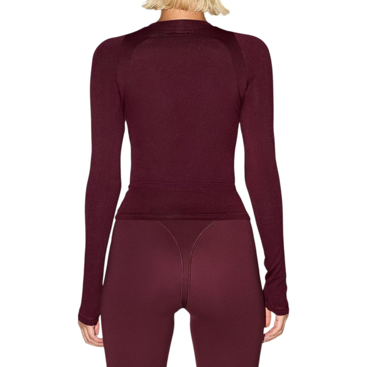 (WMNS) Nike x SKIMS Airy Long-Sleeve Crew-Neck T-Shirt 'Currant' TPLST2752-CUR