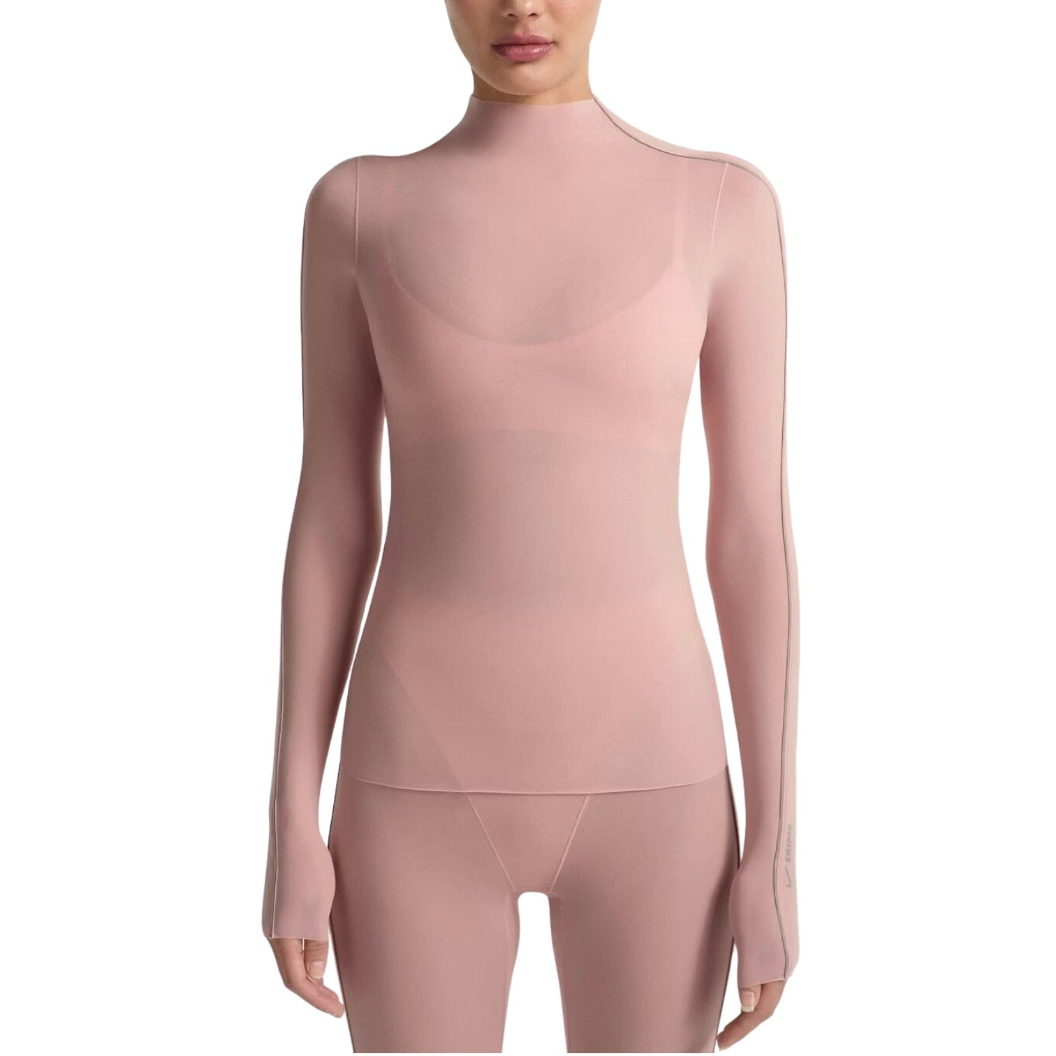 (WMNS) Nike x SKIMS Weightless Layers Mock Neck Lomg Sleeve Top 'Himalayan' TPLST6052W-HIM
