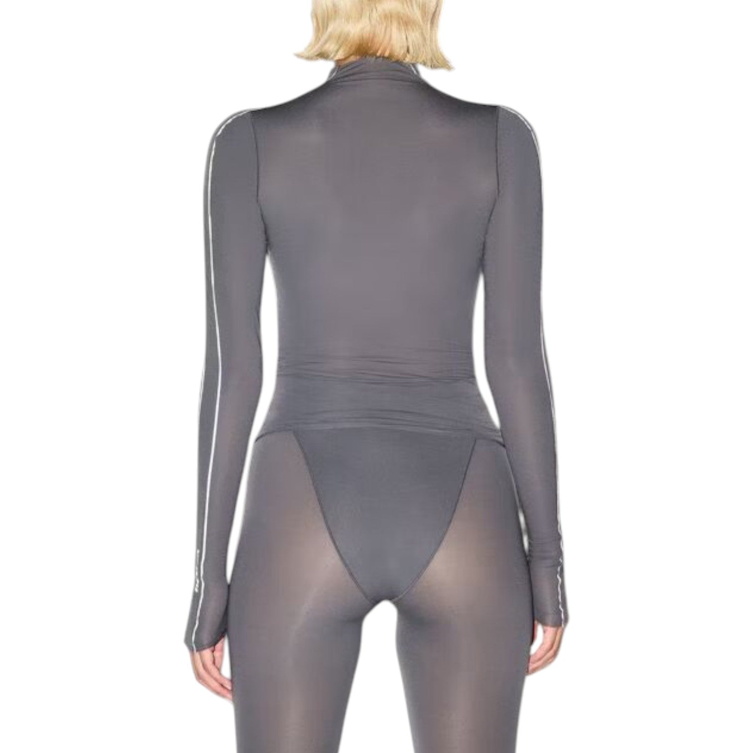 (WMNS) Nike x SKIMS Weightless Layers Mock-Neck Long-Sleeve Top 'Lead' TPLST6052W-LED