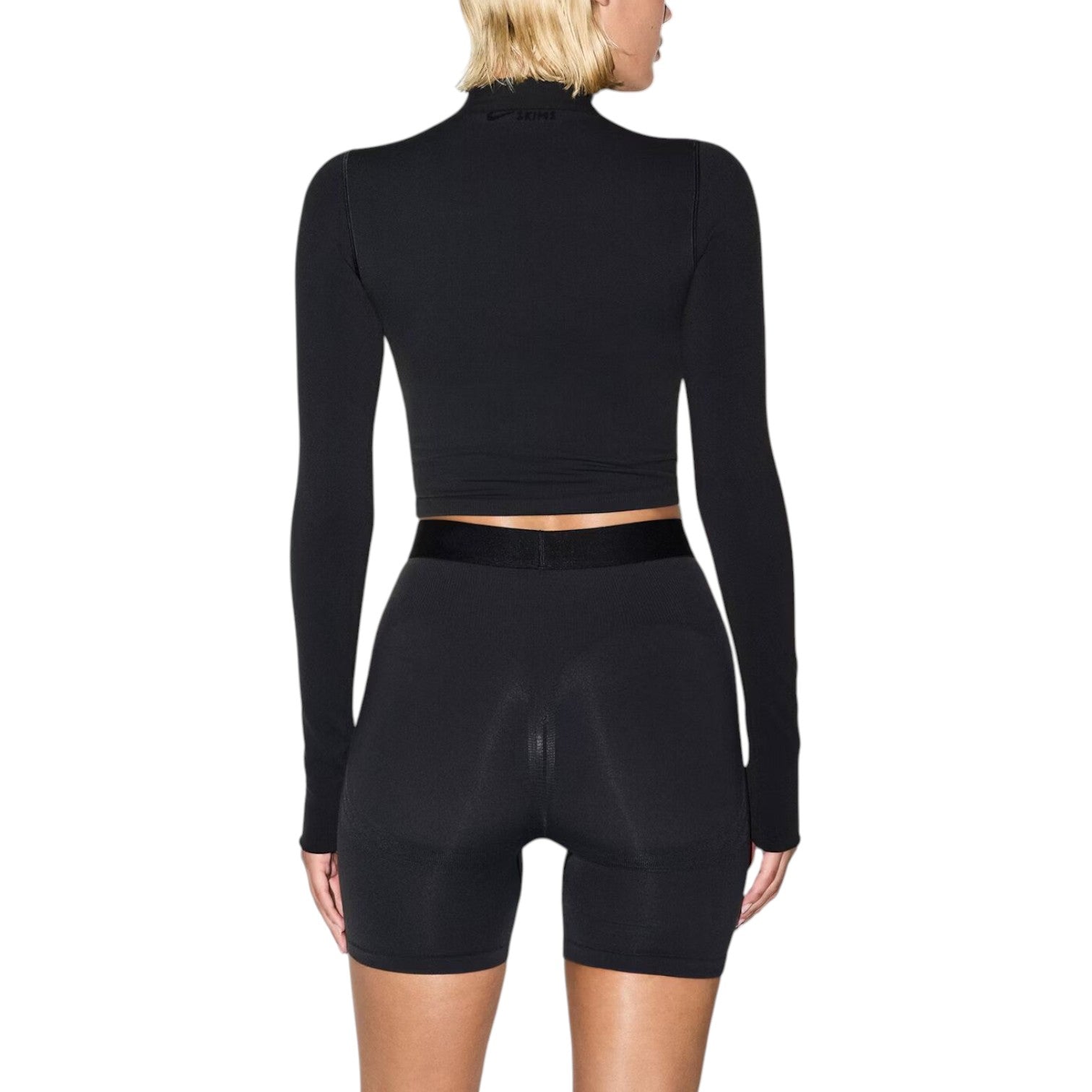 (WMNS) Nike x SKIMS Vintage Seamless Mock-Neck Crop 'Obsidian' TPLST7919W-OBD